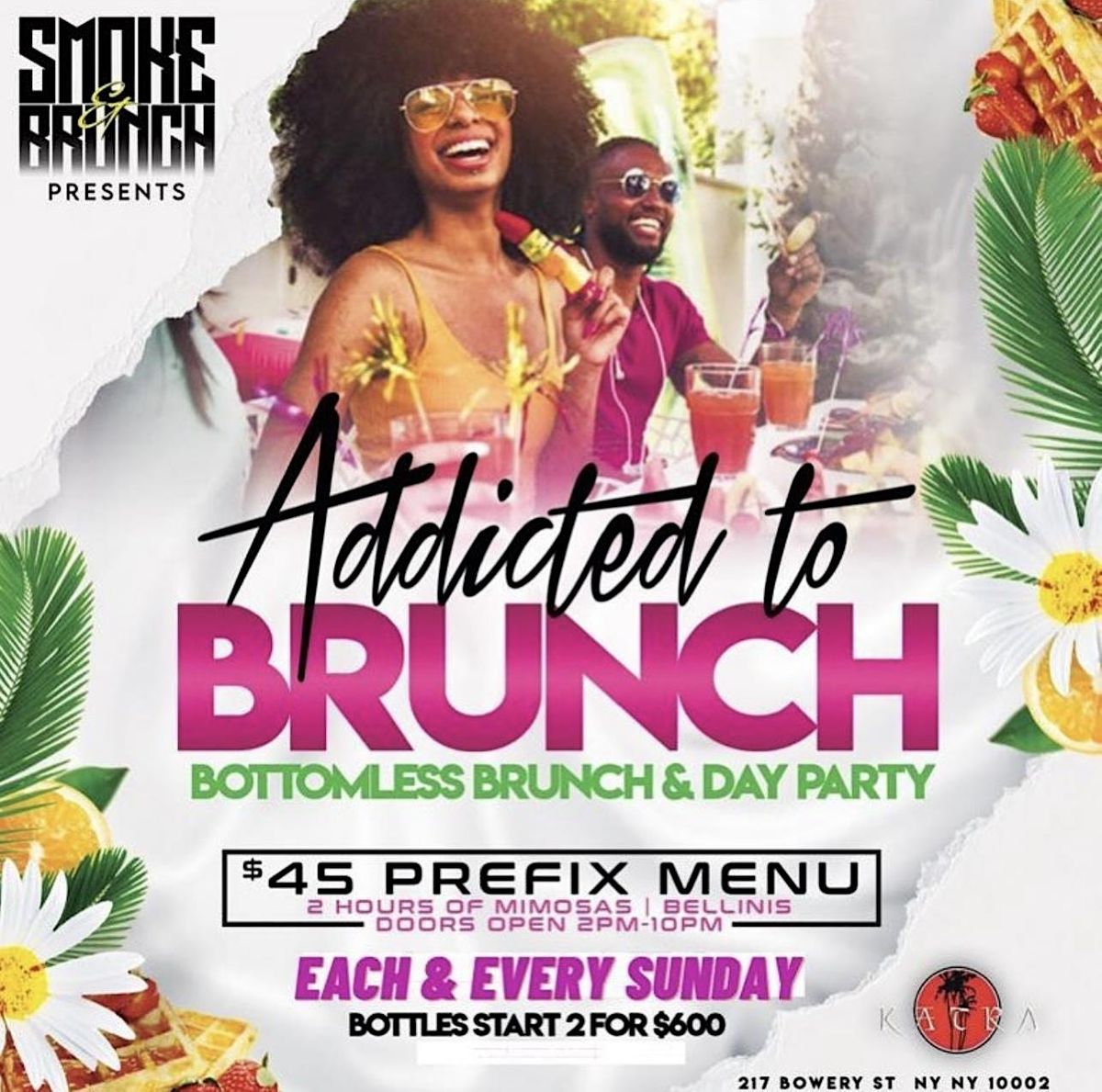 Smoke & Brunch" SUNDAY DAY PARTY at KATRA NYC, Katra Lounge & Event Space, New York, September 10 2023